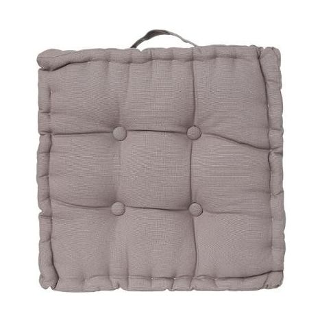 Coussin de sol 40 x 40 x 8 cm Atmosphéra - Gris