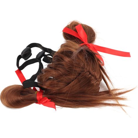 Perruque pour chien, perruque d'Halloween pour animaux de compagnie avec bandeau ajustable pour fêtes, festivals, Noël, anniversaires (1/5)
