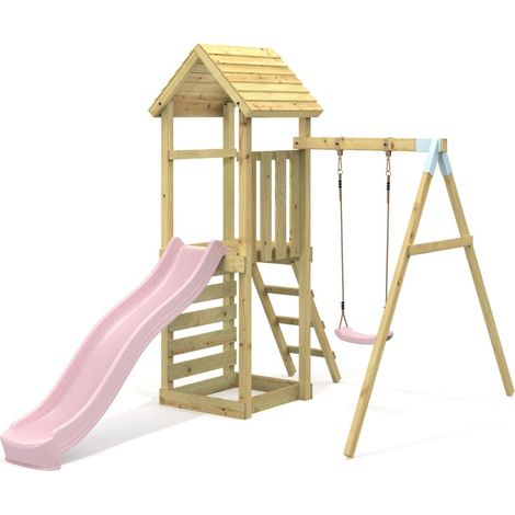 Rebo Climbing Frame with Swing and Slide - Rushmore (1/2)