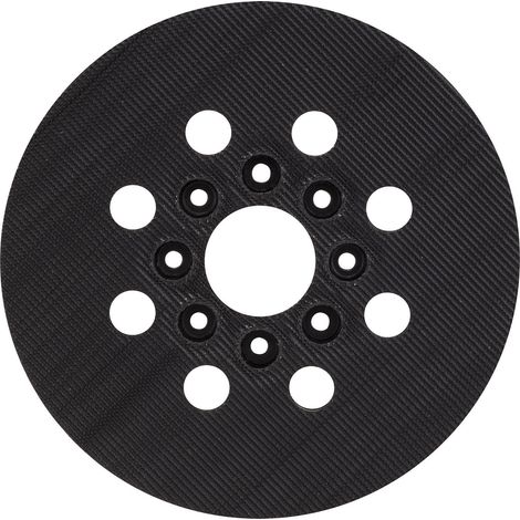 Bosch – Plateau de ponçage 125mm – Dureté moyenne – 8 trous pour ponceuses excentriques – Compatible PEX 220 A – 2608601175