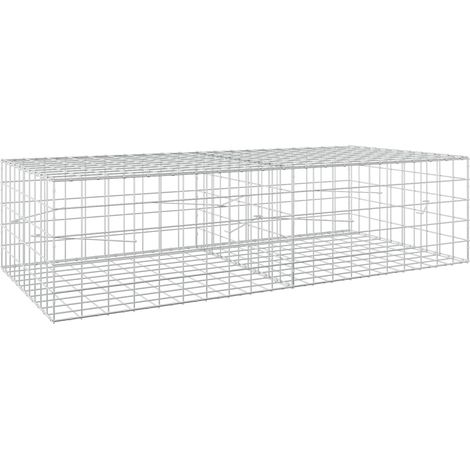 Gabion avec fil de 5 mm et maille de 10x10 cm 200x100x50 cm vidaXL (1/5)