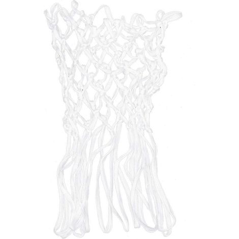 Filet de basket-ball professionnel tressé en nylon, taille standard, de rechange, résistant aux intempéries, épais, 12 boucles (blanc)-48.00X20.00X1.00CM-White (1/3)