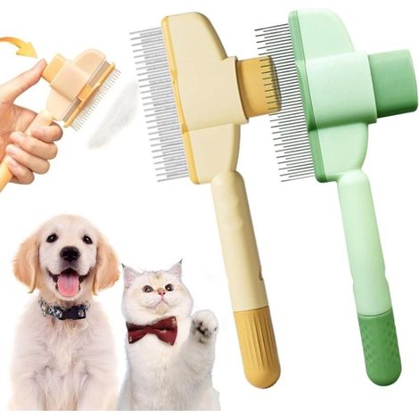 Brosse pour animaux - Brosse anti-poils - Brosse pour chats et chiens - Élimine jusqu'à 95 % des poils morts...-AquaForge (1/5)