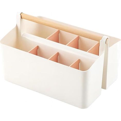 1 pièce Organisateur de Bureau, pot à crayon 8 compartiments, polypropylène léger et résistant, idéal bureau ou domicile (1/4)