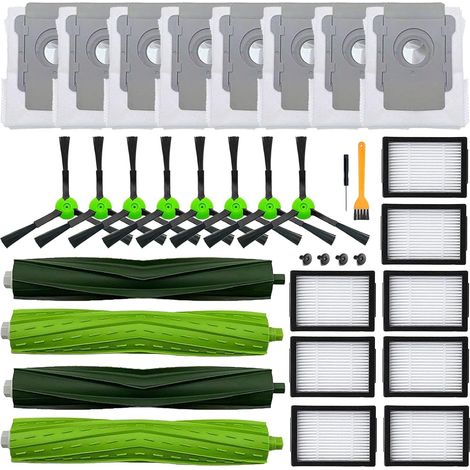 Accessoires et pièces de rechange compatibles avec les aspirateurs iRobot Roomba i3, i3+, i7, i7+, i4, i5+, j5+, i6, i6+, i8, i8+/Plus, E5, E6, E7, J7, IE et J.