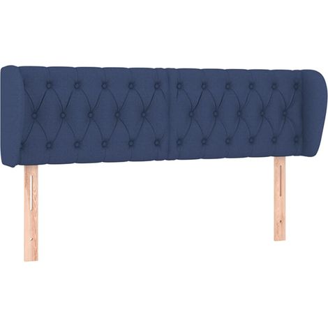 Maison Exclusive - Cabecero de tela azul 163x23x78/88 cm (1/5)