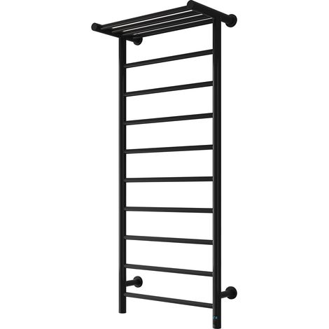 Reina Maira Designer Electric Heated Towel Rail 1190mm H x 500mm W - Black (1/3)