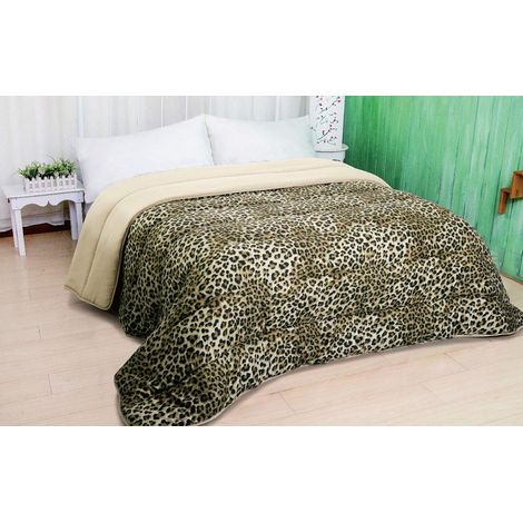 Morbida e calda trapunta invernale fantasia Leopardata disponibile in 3 misure caldo piumone Leopardato - Piazza e mezza