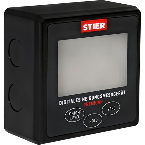 STIER Digitales Neigungsmessgerät, ausgestattet mit LCD-Display, ermöglicht exakte Messungen und Prüfungen bis zu ±0,2° Genauigkeit, magnetische Befestigung für vielseitigen Einsatz (1/5)