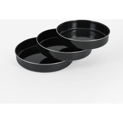 Set de 3 Plats à Four Ronds Ø 28 / 30 / 32 cm en Émail – LPP GRANDEUR (1/5)