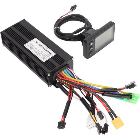 Contrôleur à onde sinusoïdale DC 24V 36V 48V 30A avec écran LCD S866, kit de contrôleur de moteur pour vélo électrique et scooter électrique (1/5)