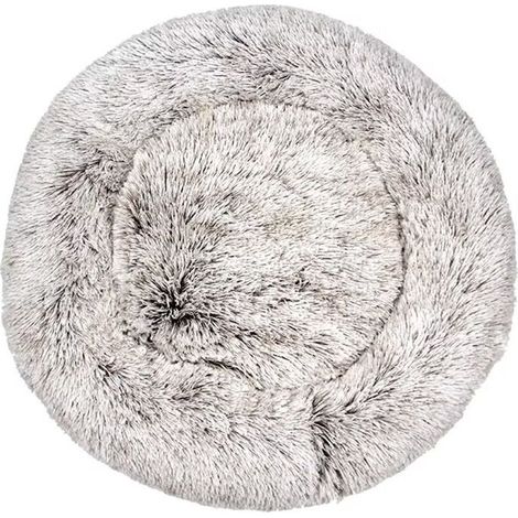 Lit pour chat, coussin moelleux, doux lavable pour chiens chats (dégradé brun, 60 cm), Ensoleillé (1/5)