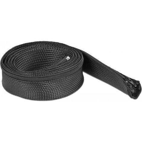 DELOCK 19169 MANGUITO DE CABLE NEGRO (1/2)