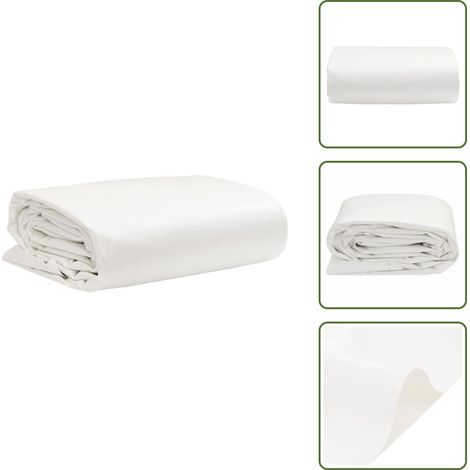 Telone in PVC - vidaXL Telone Bianco 1,5x6 m 650 g/m² - Telone resistente