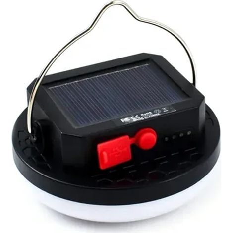 TRADE SHOP - Lampada A Sospensione Solare Led Luce Bianca 6000k Powerbank Ip65 Portatile 10w Q-led10 -