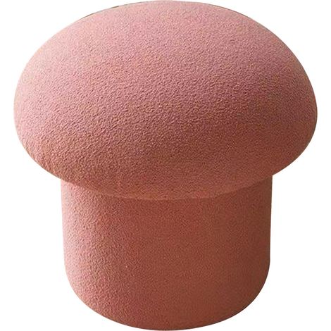 Pouf rond en bois de pin rose, moelleux et confortable, repose-pieds élastique pour canapé, décoration moderne maison (1/5)