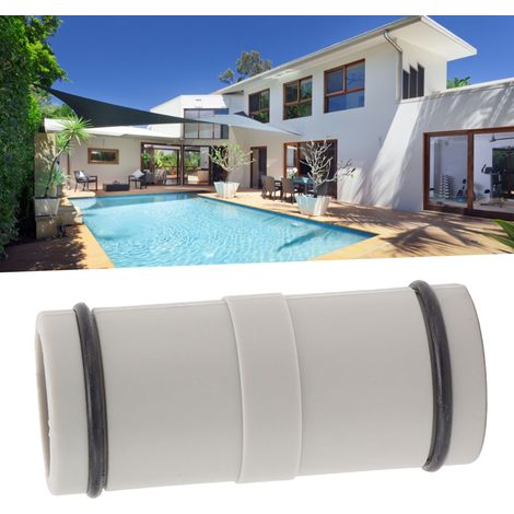 Adaptateur de Bâche Pour Pompe de Filtration Piscine 1.25 Inch, Bouchon Double Prise, Plastique Robuste avec Joints Élastiques, Kit 1 Adaptateur + 2 Washers (1/5)