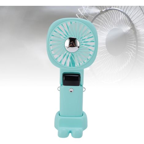 Ventilador multifuncional y portátil con batería integrada de 2400 mAh, 3 velocidades, funcionamiento silencioso para viajes y oficina, para colgar o colocar de pie con soporte y pinza de ABS. Color v (1/5)