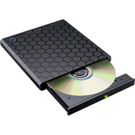 Graveur de DVD externe portable USB 3.0 ordinateur portable Noir (1/5)