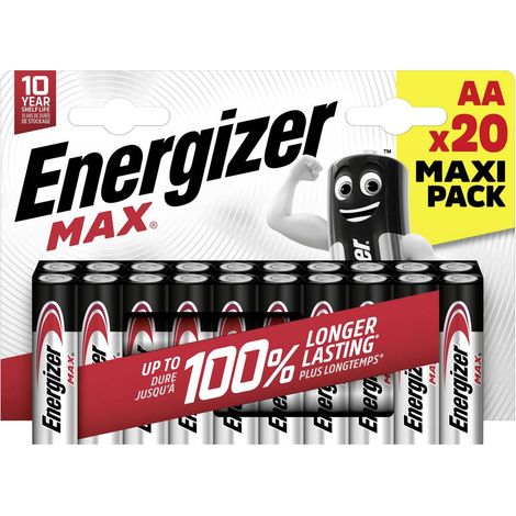 Energizer Max Batteria Stilo (AA) Alcalina/manganese 1.5 V 20 pz.