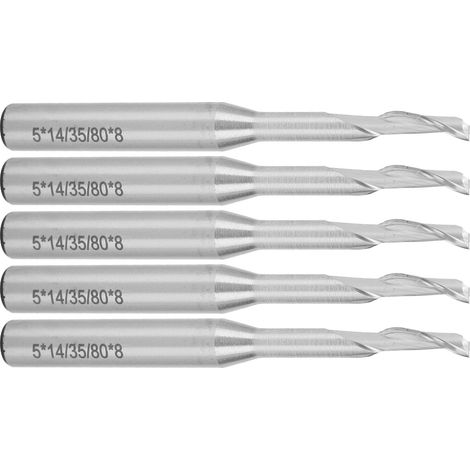 fraises à graver pour machine CNC, fraises en acier au tungstène (1/5)