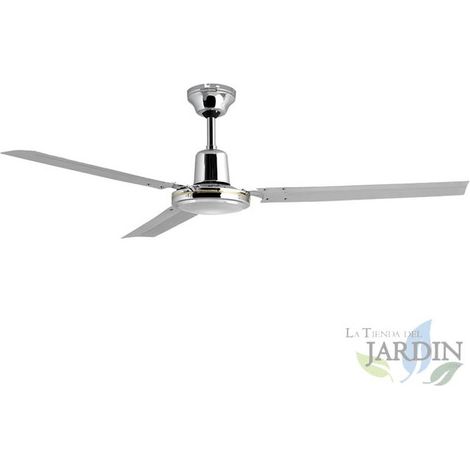 Ventilador de techo Orbegozo con interruptor de pared gris 60W 120 cm de diámetro