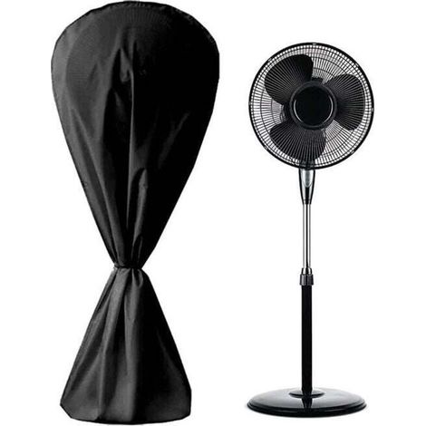 Housse de ventilateur imperméable à l'eau et à la poussière pour ventilateur électrique Pour intérieur et extérieur，14575cm (noir)