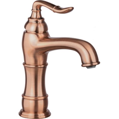 PaulGurkes Kupfer Waschtischarmatur Nostalgie Wasserhahn Retro Mischbattarie (1/3)