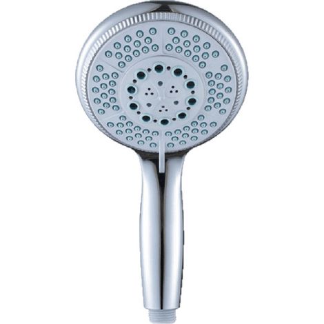 Douchette à Main 5 jets pour Salle de Bain, Grosse Pommeau de Douche (6 pouces, 120mm), Chrome (1/3)