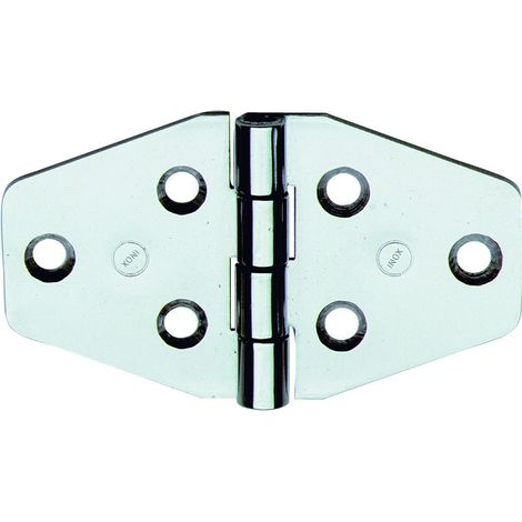 Cerniera inox nautica art.854in mm.40hx70 perno fisso 12 pz. - Salone