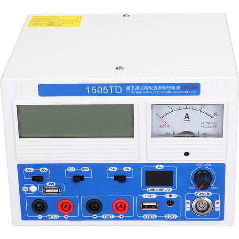Einstellbares Gleichstromnetzteil mit LCD-Anzeige, linear stabilisierte Laborspannungsquelle, 220 V Wechselstromeingang ±10 %, hohe Genauigkeit (1/5)