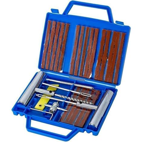 Kit de réparation de Pneu, Kit Anti-crevaison pour Voiture Outil de réparation de crevaison, 20 Bandes de réparation (1/5)