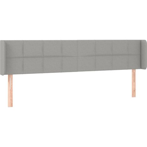 Maison Exclusive - Kopfteil mit Ohren Hellgrau 183x16x78/88 cm St
