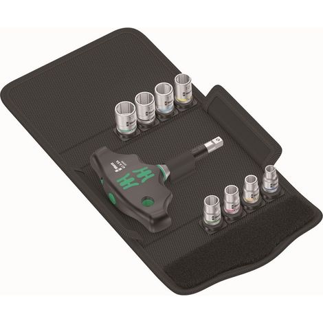Juego de llaves de vaso KK 400 RA Set 2 9 piezas 1/4 pulgadas Z.80 WERA (1/5)
