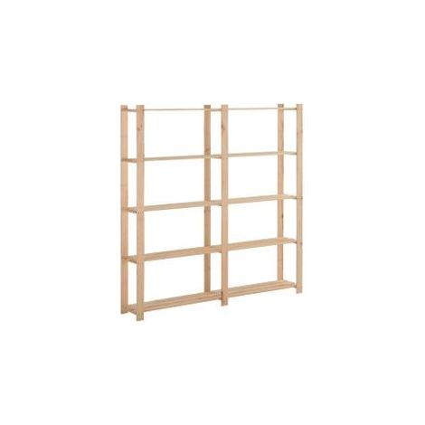 Étagère de stockage 5 niveaux 170x28,5x170 Bois de pin massif (1/5)