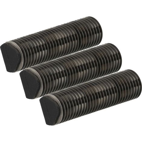 vhbw 3x Klingenblock kompatibel mit Braun 2040, 2060, 2035, 1509, 1512, 1507s, 1508, 1013, 1013s, 1008, 1012 Rasierer Schwarz Silber