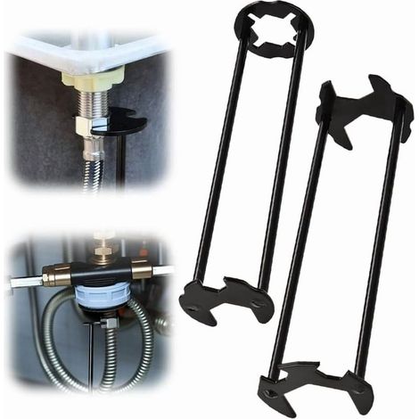 Nouvelle clé multifonction pour évier - Outil pour robinet d'évier de petite taille pour cuisine et salle de bain (Pack mixte) (1/5)