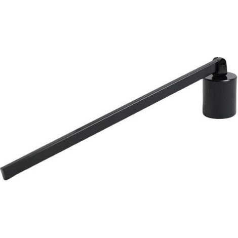 Abat-jour noir élégant en acier inoxydable, sûr et stylé, convenant à tous types de bougies. (1/5)
