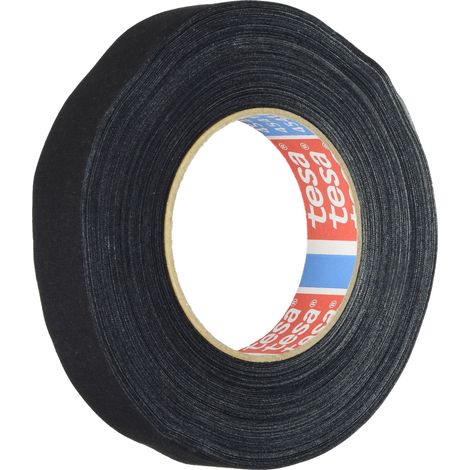 tesa 04541-00015-00 4541-Nastro in Tessuto, 25 mm x 50 m, Colore: Nero