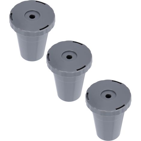 3 Pièces Capsule Café Rechargeable Filtre Réutilisable avec Brosse et Cuillère Compatible Keurig