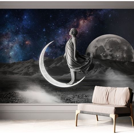 Fototapete Selbstklebend - trendige Wanddeko - Schlafzimmer - Wohnzimmer Nächtliche Träume 312x219 cm (1/5)