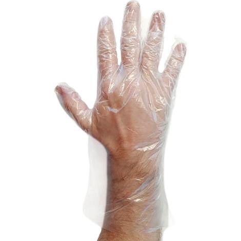 Ult. unidades paquete 100 guantes desechables polietileno de alta densidad juba 8423752227501 80887 JUBA (1/2)