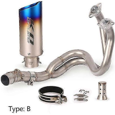 Sistema De Escape Completo Para Kawasaki Z650 Z650rs Ninja 650 650r/f Er6n/6f Versys 650, Tubo Medio De 51mm, Silenciador De Escape Db Killer( B) (1/5)