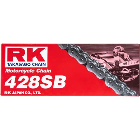 CADENA DE TRANSMISIÓN RK 428SB-146 CON CLIP (CL) INCLUIDO COLOR ESTÁNDAR (CAPACIDAD: HASTA 135 CCM) (19,1 KN)