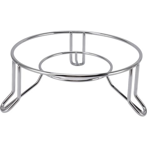 Porte-trivet en acier inoxydable rond, support anti-chaleur pour casseroles et poêles, protection de table de cuisine (1/5)