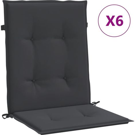 Maison Exclusive - Gartenstuhlauflagen für Niedriglehner 6 Stk. S