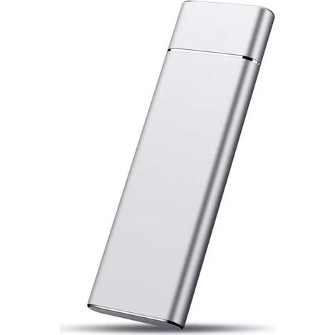 Disque dur externe SSD portable haute vitesse 64 Go - 1 To - Argent accessoires informatiques