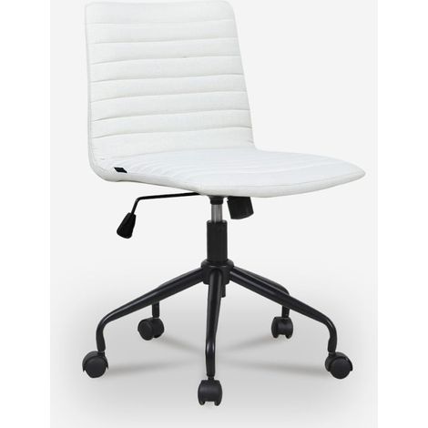 Zolder Light Bürostuhl Design Verstellbar Ergonomisch Weiß Gewebe