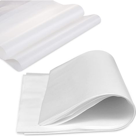 Paquete de 100 hojas de papel encerado para alimentos, 23 x 33 cm, antiadherente, impermeable, resistente al aceite, bandeja para hornear, ideal para hornear, asar a la parrilla, cocinar al vapor, etc (1/5)