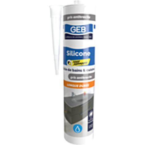 Gebsicone W2: cartucho de 280 ml, gris antracita